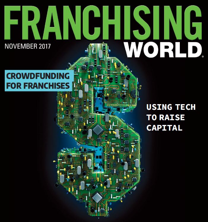 Franchising World Magazine cover November 2017